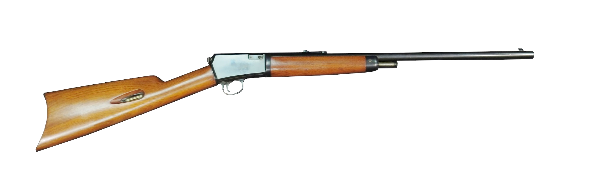 Winchester lever-action rifle, side profile